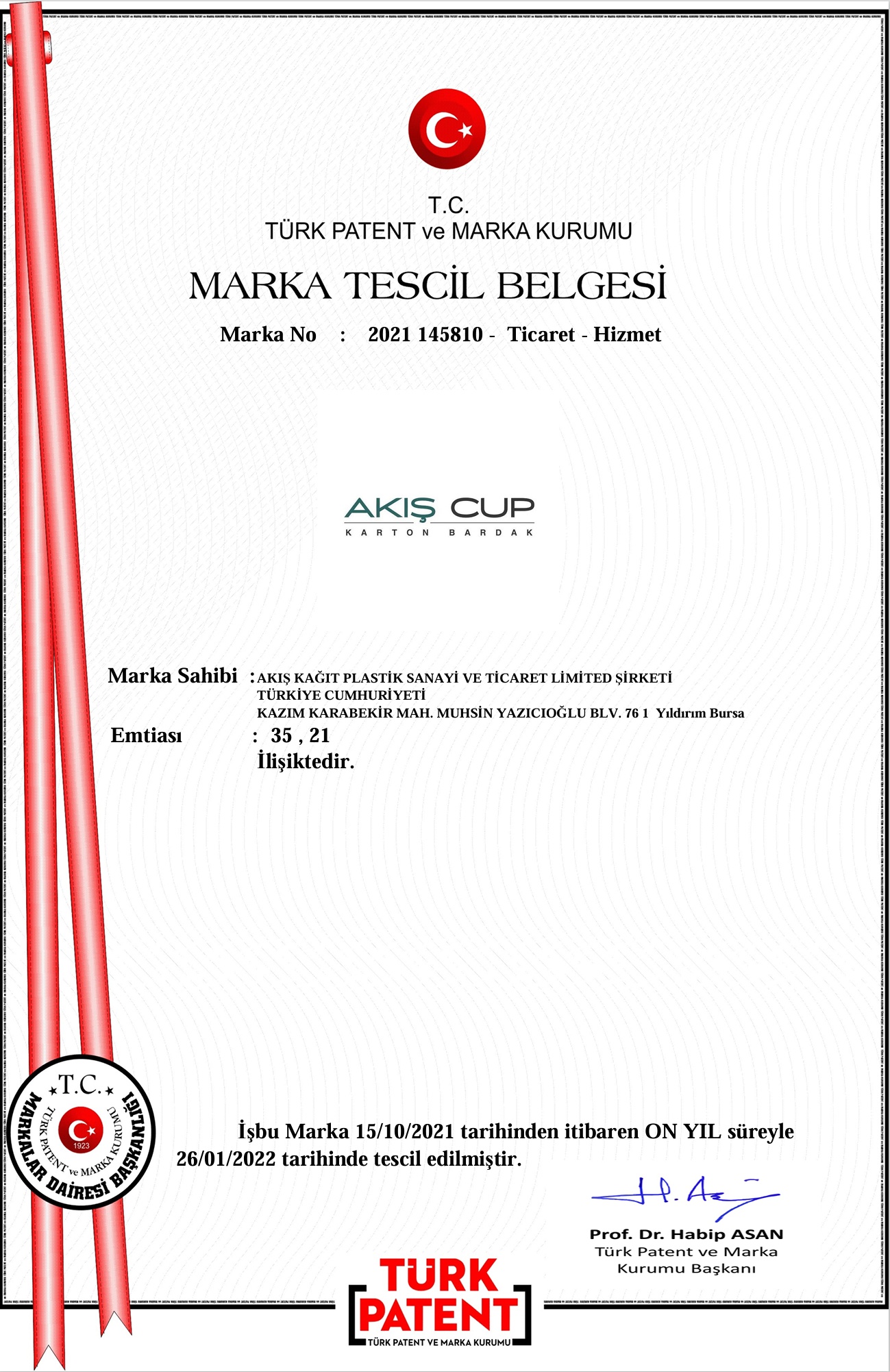 Gıda ile Temasa Uygunluk Belgesi